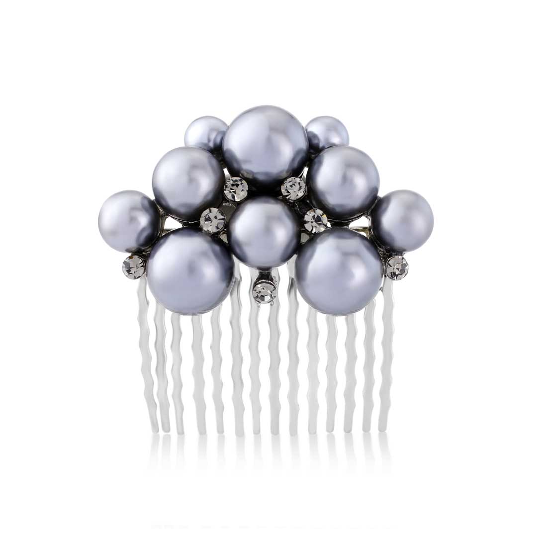 Grace of Grey Pearl Hair Comb