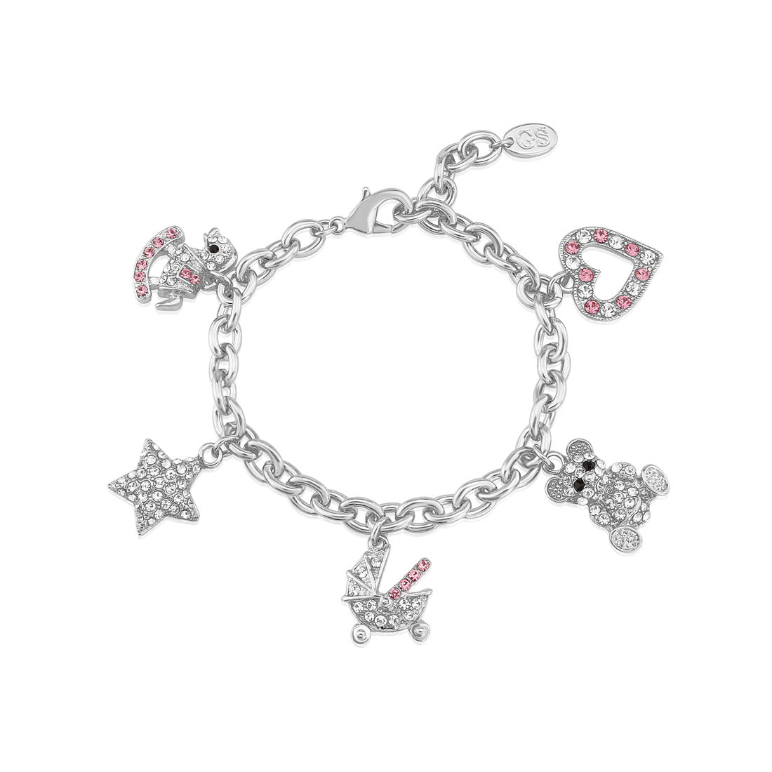 It's a Baby Girl Charm Bracelet for New Mums