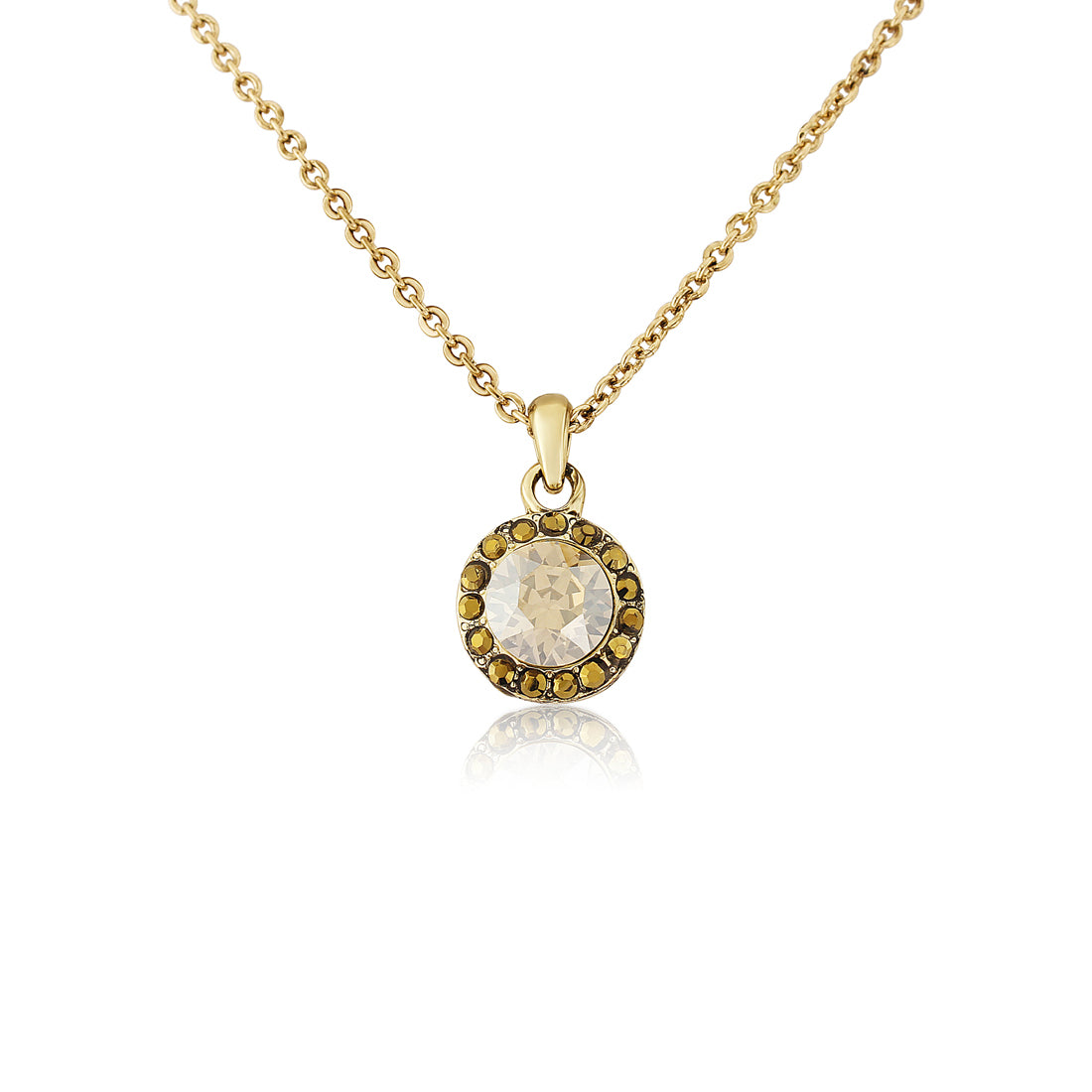 Luxe Treasure Gold Crystal Pendant