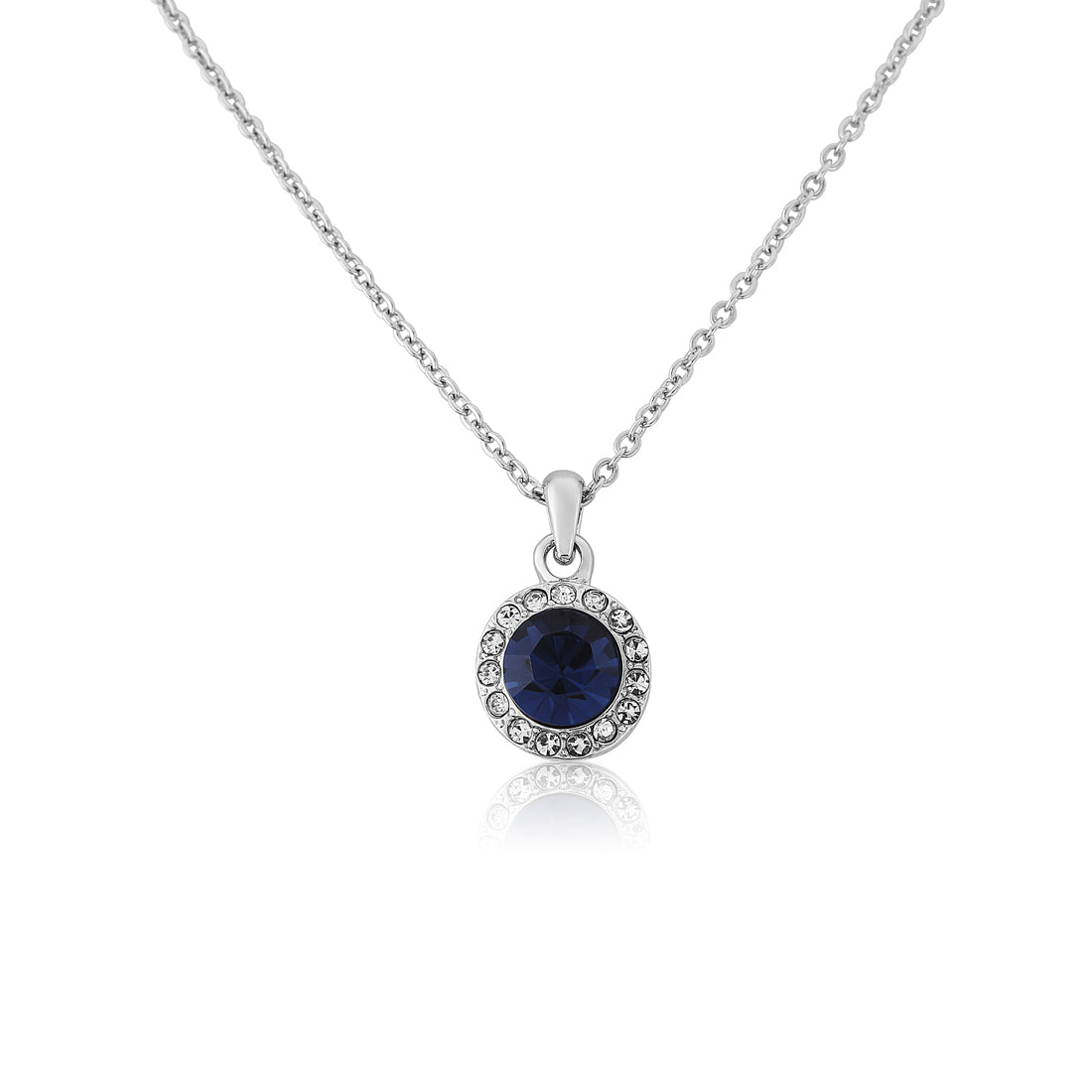 Moonlight Shimmer Navy Crystal Pendant