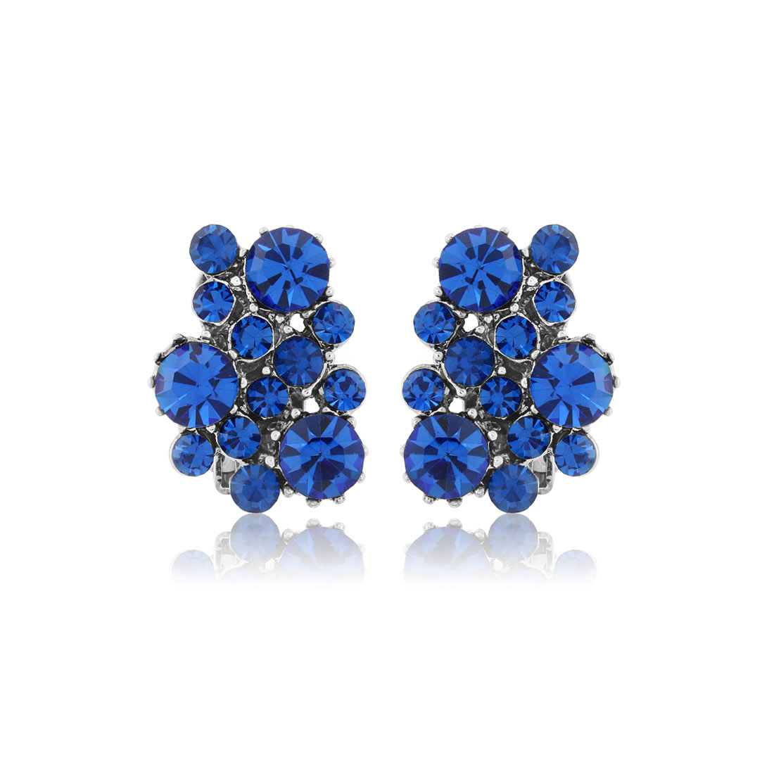 Paradise Dream Blue Fashion Clip On Earrings