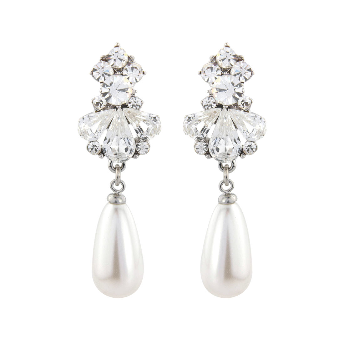 Pearl Heiress Wedding Drop Earrings