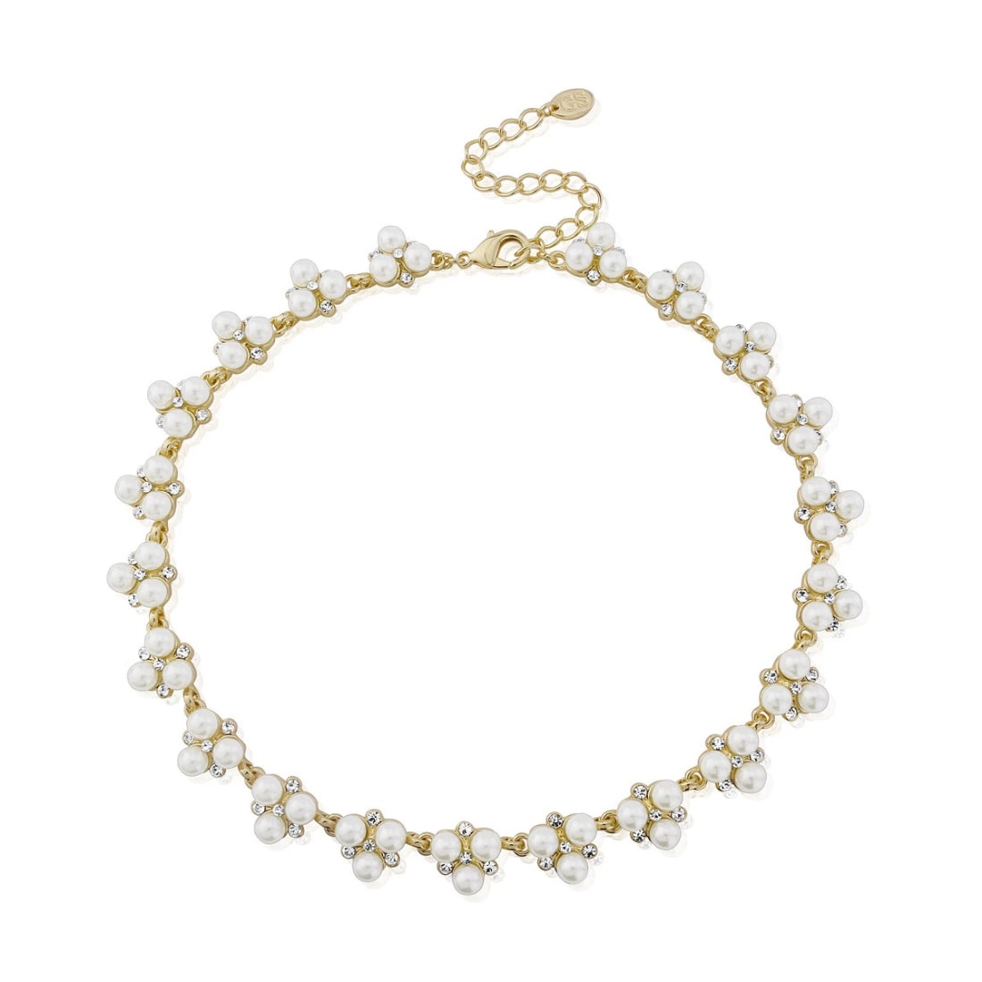 Pearls of Gold Bridal Collar Necklace