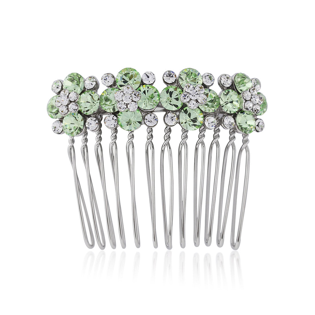 Peppermint Dream Green Crystal Hair Comb