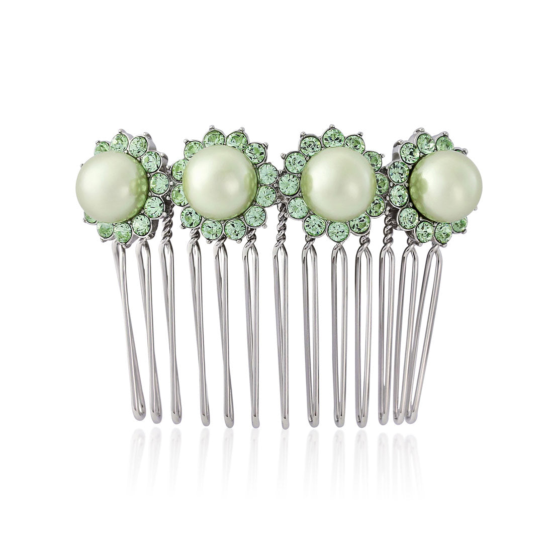 Perfect Pistachio Green Pearl Hair Comb