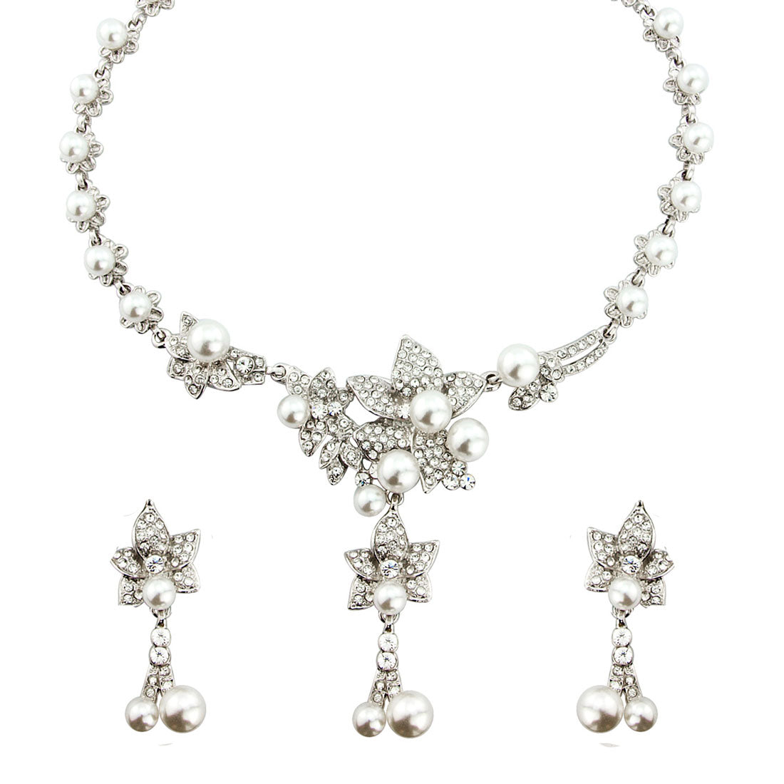 Petals and Pearls Bridal Jewellery Set