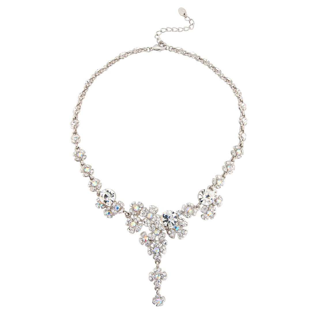 Precious Bouquet Crystal Flower Necklace
