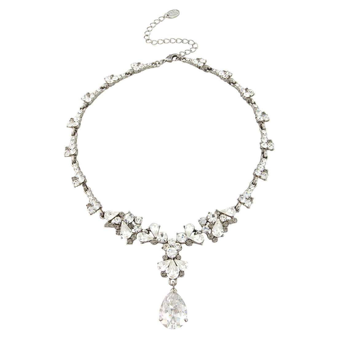 Precious Treasure Crystal Y Necklace