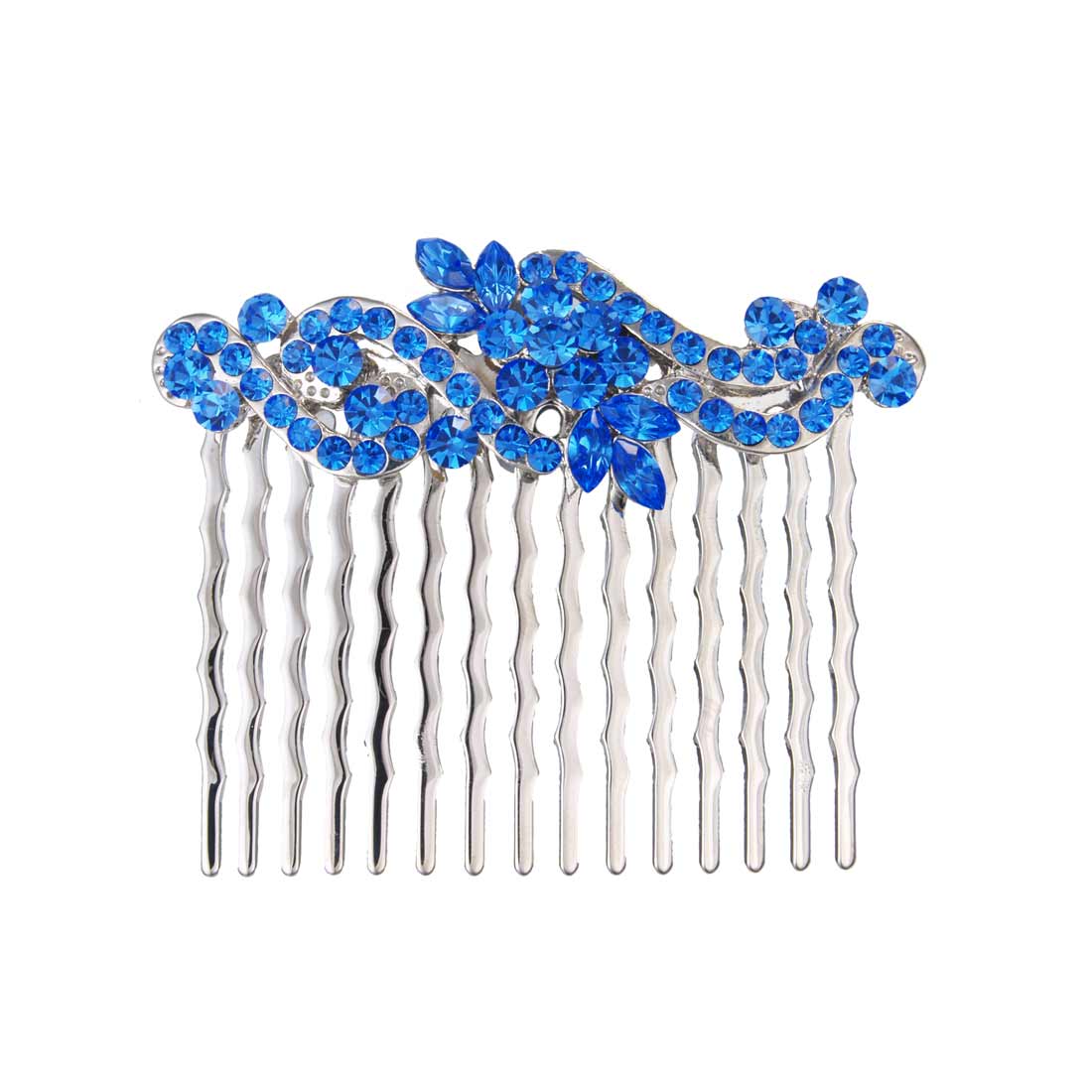 Sapphire Style Blue Crystal Hair Comb