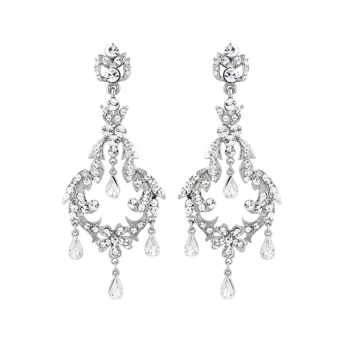 Starlet of Elegance Vintage Wedding Chandelier Earrings