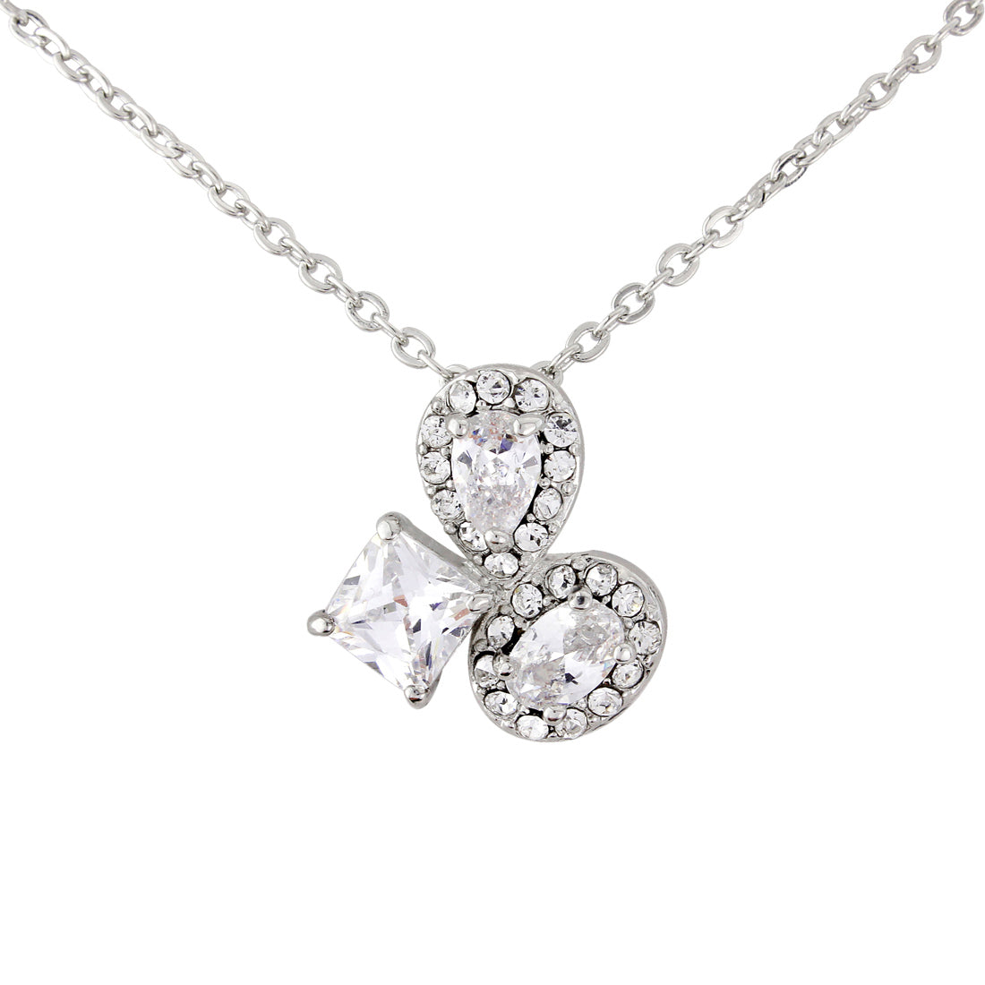 Starlet's Trio Dainty Crystal Bridal Pendant