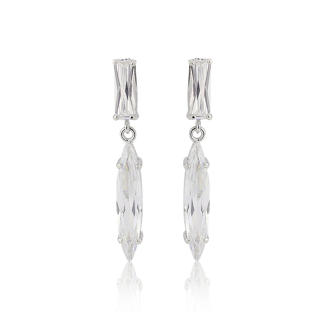 Timeless Icon Marquise Cubic Zirconia Drop Earrings