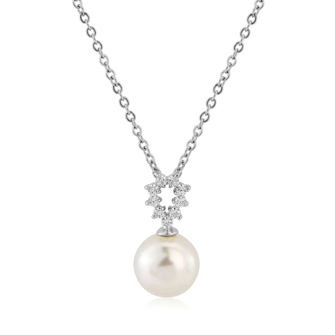 Timeless Pearl Cubic Zirconia Pendant